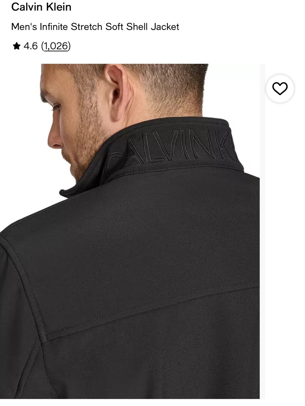 Calvin Klein Black Softshell Performance Jacket - Picture 15 of 15